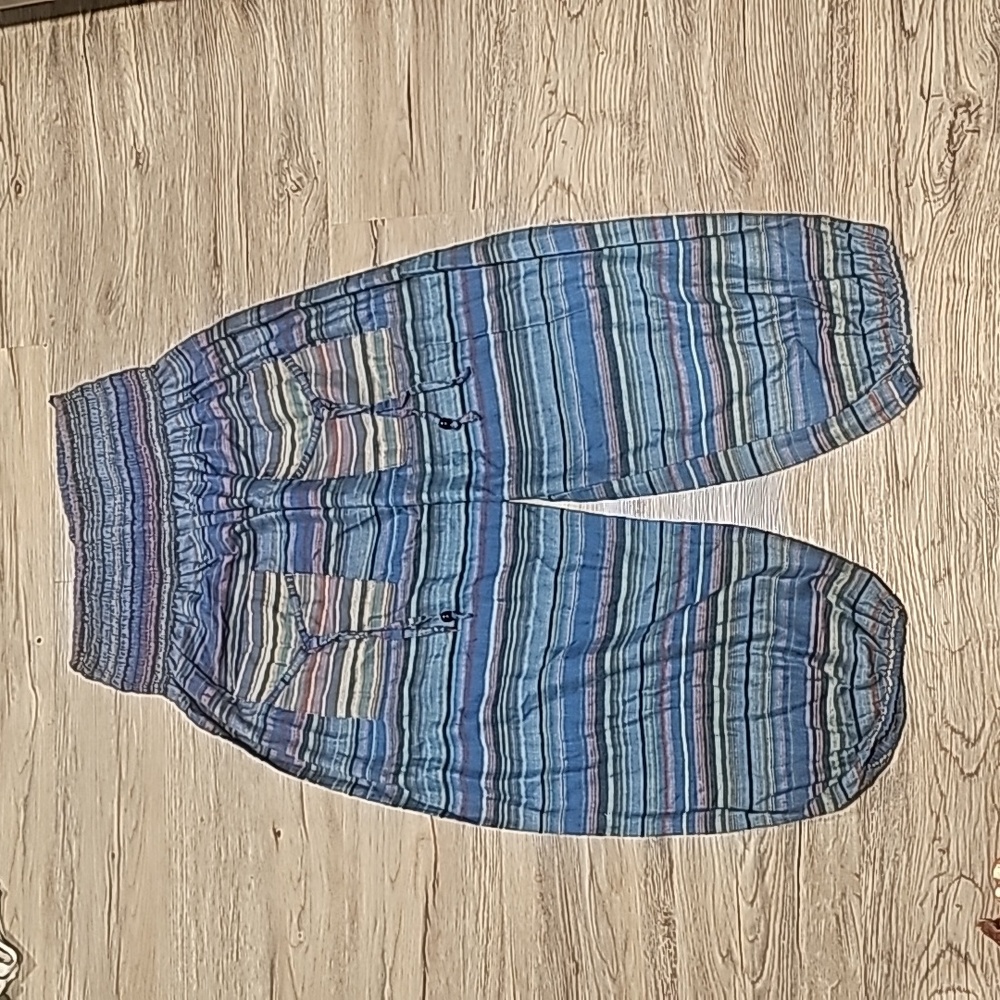 Blue harem pants